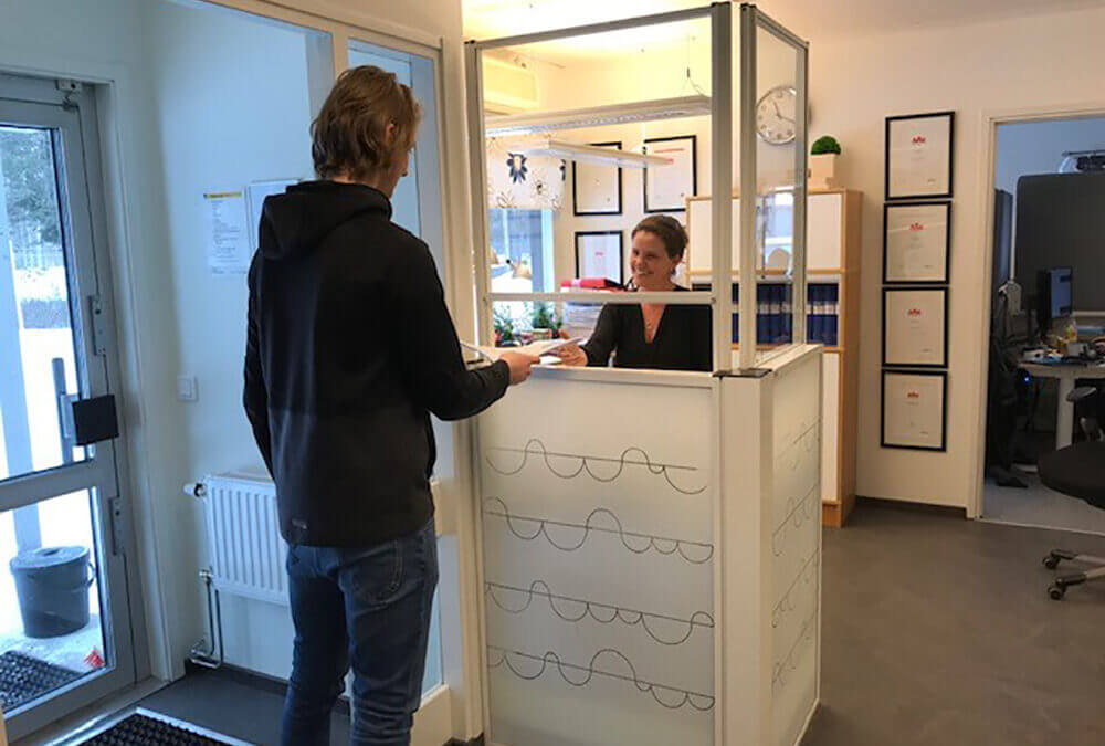 Glaslösningar mot smitta